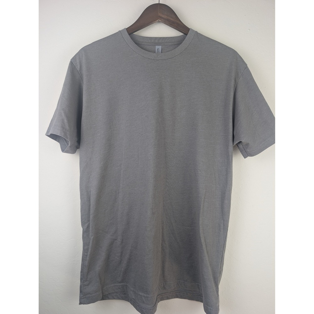 Next Level Apparel Mens Crew Neck Short Sleeve T-Shirt Gray Large L RN 111449